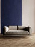 Swoon Munich Medium 2 Seater Sofa, Dark Leg, House Weave Chalk