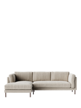 Swoon Munich Grand 4 Seater LHF Chaise End Sofa, Dark Leg, House Weave Chalk