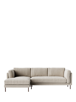 Swoon Munich Grand 4 Seater LHF Chaise End Sofa, Dark Leg, House Weave Chalk