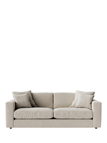Swoon Althaea Large 3 Seater Sofa, House Weave Chalk