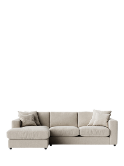 Swoon Althaea Grand 4 Seater LHF Corner Sofa, House Weave Chalk