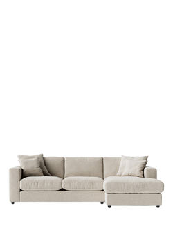 Swoon Althaea Grand 4 Seater RHF Corner Sofa, House Weave Chalk