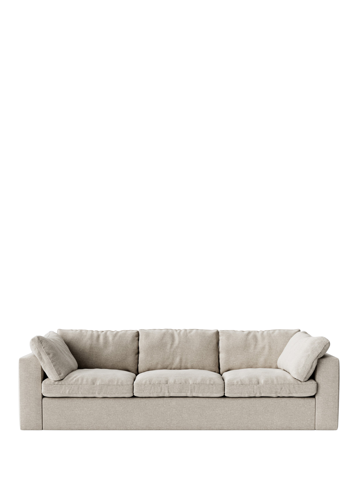 Seattle Range, Swoon Seattle Large 3 Seater Sofa, House Weave Chalk