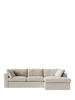 Swoon Seattle Grand 4 Seater RHF Chaise End Sofa, House Weave Chalk