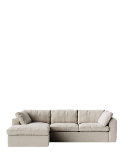 Swoon Seattle Grand 4 Seater LHF Chaise End Sofa, House Weave Chalk
