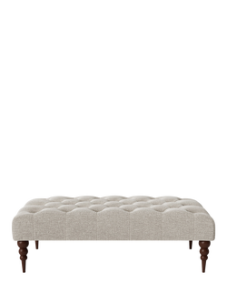 Swoon Plymouth Footstool, House Weave Chalk