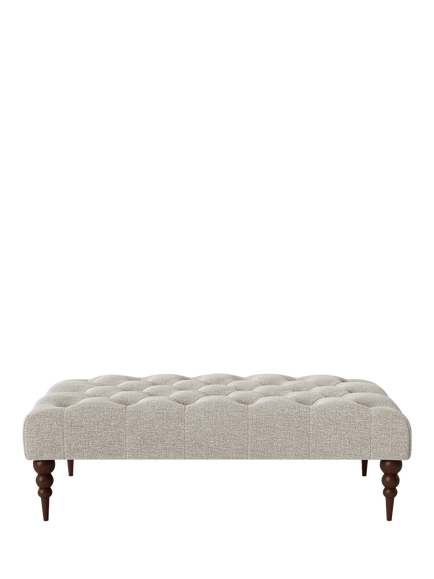 Swoon Plymouth Footstool, House Weave Chalk