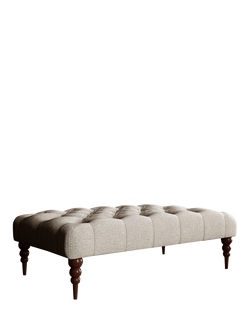 Swoon Plymouth Footstool - view 2, House Weave Chalk