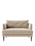 Swoon Kalmar Loveseat, Dark Leg, Easy Velvet Taupe