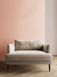 Swoon Kalmar Loveseat, Dark Leg, Easy Velvet Taupe