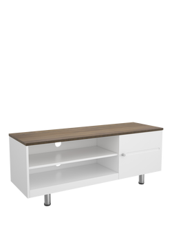 AVF Whitesands 1200 TV Stand for TVs up to 60”, Oak White