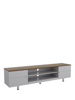 AVF Whitesands 1900 TV Stand for TVs up to 85”, Oak Grey