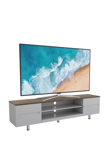 AVF Whitesands 1900 TV Stand for TVs up to 85” - view 2, Oak Grey