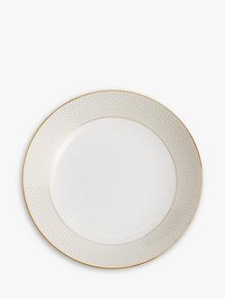 Wedgwood Gio Gold Bone China Pasta Bowl, 24.5cm, White/Gold - view 2, White/Gold