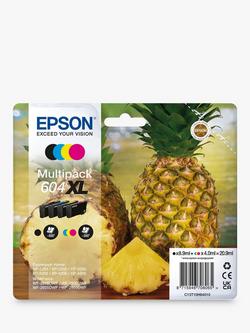 Epson Pineapple 604 XL Inkjet Printer Cartridge Multipack, Pack of 4, Multi