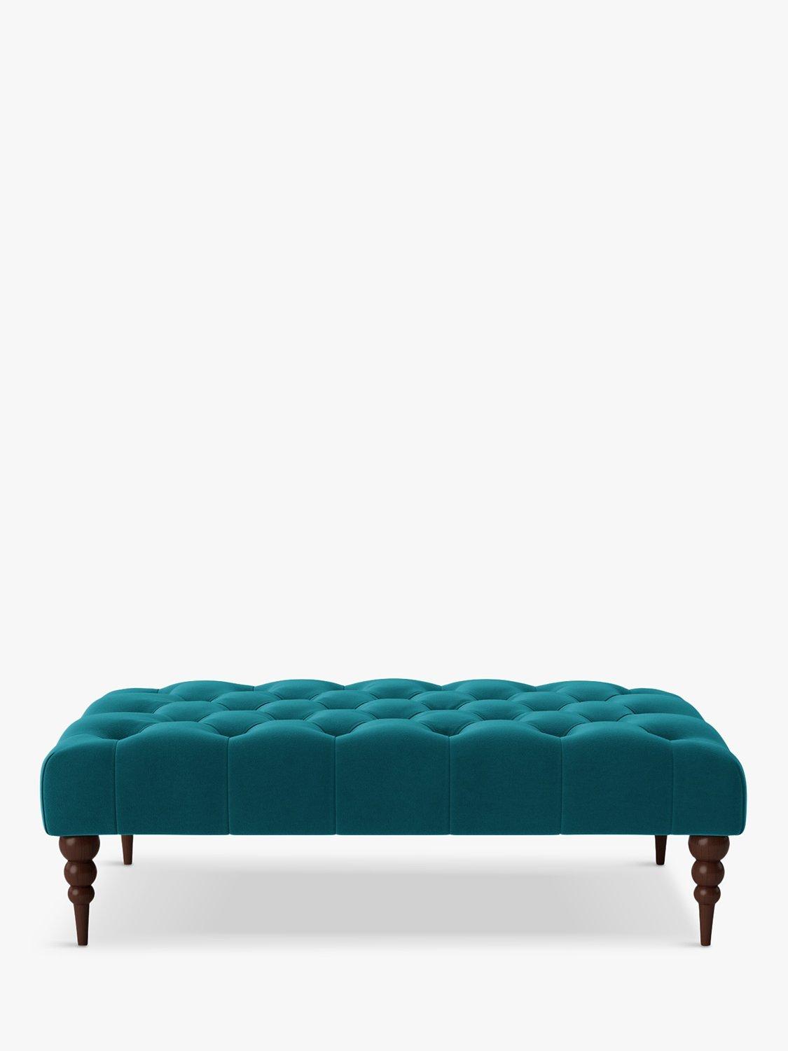 Plymouth Range, Swoon Plymouth Footstool, Easy Velvet Kingfisher