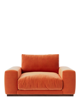 Swoon Denver Loveseat, Easy Velvet Burnt Orange