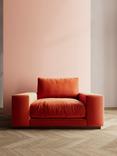 Swoon Denver Loveseat, Easy Velvet Burnt Orange