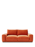 Swoon Denver Medium 2 Seater Sofa, Easy Velvet Burnt Orange