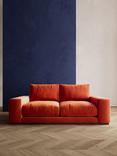 Swoon Denver Medium 2 Seater Sofa, Easy Velvet Burnt Orange