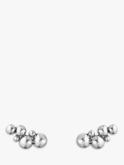 Georg Jensen Cluster Beads Stud Earrings, Silver, Sterling Silver