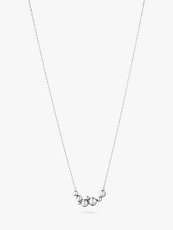 Georg Jensen Cluster Beads Chain Necklace, Silver, Silver