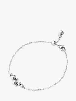 Georg Jensen Cluster Beads Chain Bracelet, Silver, Sterling Silver