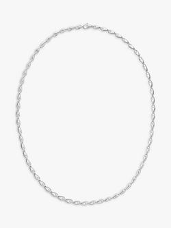 Georg Jensen Organic Links Chain Necklace, Silver - view 2, Sterling Silver