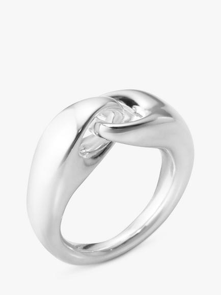Georg Jensen Wrap Link Ring, Silver, Sterling Silver