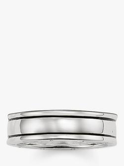 THOMAS SABO Blackened Sterling Silver Band Ring, Silver, Silver