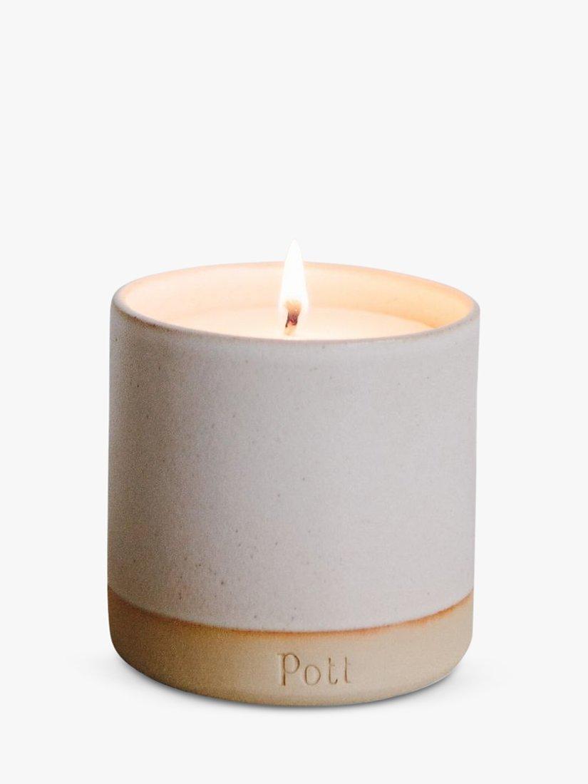 Pott Candles Speckle Stoneware Eucalyptus Scented Candle, 290g