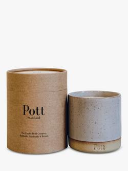 Pott Candles Heather Stoneware Tonka Scented Candle, 290g - view 2, Natural