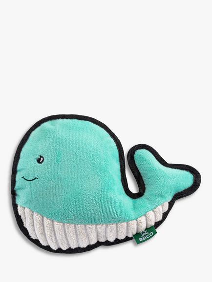 Beco Pets Whale Dog Toy, Blue, Blue