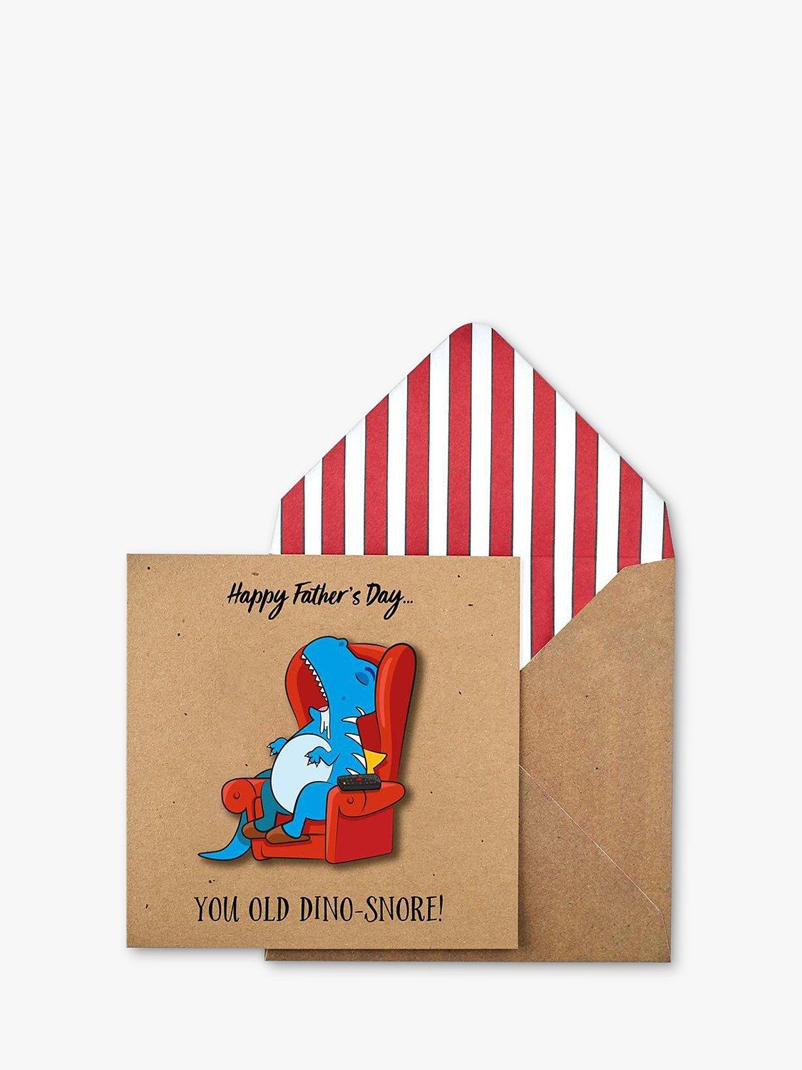 Tache Crafts You Old Dino-Snore! Father's Day Card
