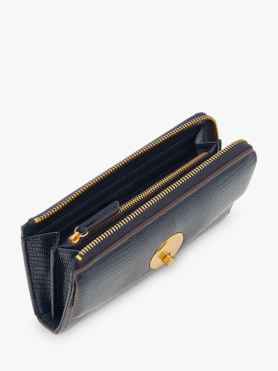 Product image 2 of 4, which shows Jasper Conran Clara Zip Leather Purse, Blue
