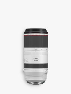 Canon RF 100-500mm f/4.5-7.1 L IS USM Super Telephoto Zoom Lens, White, White