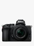 Nikon Z50 Compact System Camera with 16-50mm VR Lens, 4K UHD, 20.9MP, Wi-Fi, Bluetooth, OLED EVF, 3.2” Tiltable Touch Screen