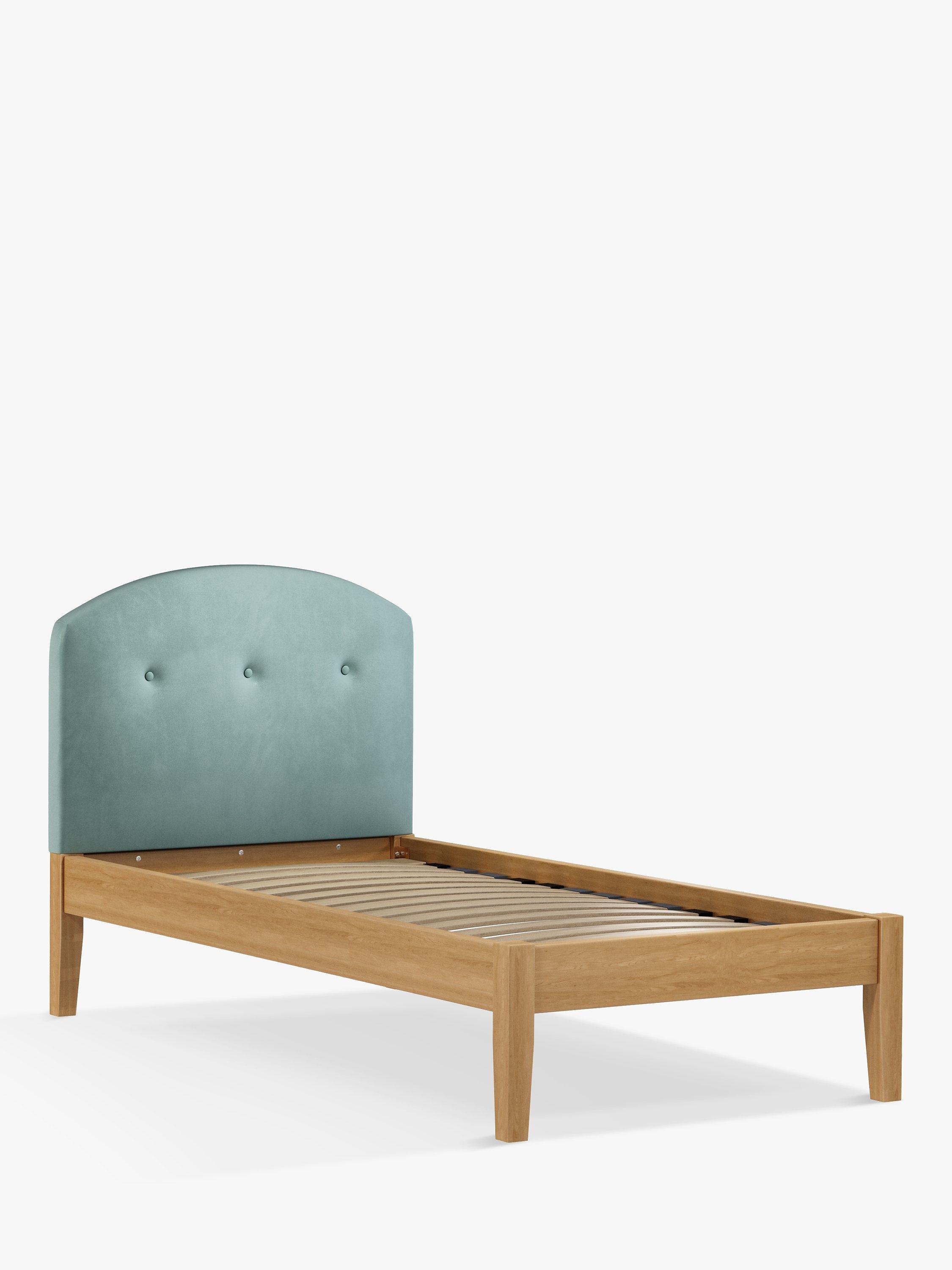 John Lewis Grace Kitami Bed Frame, Single, Deep Velvet Eau De Nil