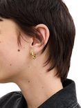 Coach Signature C Huggie Hoop Earrings