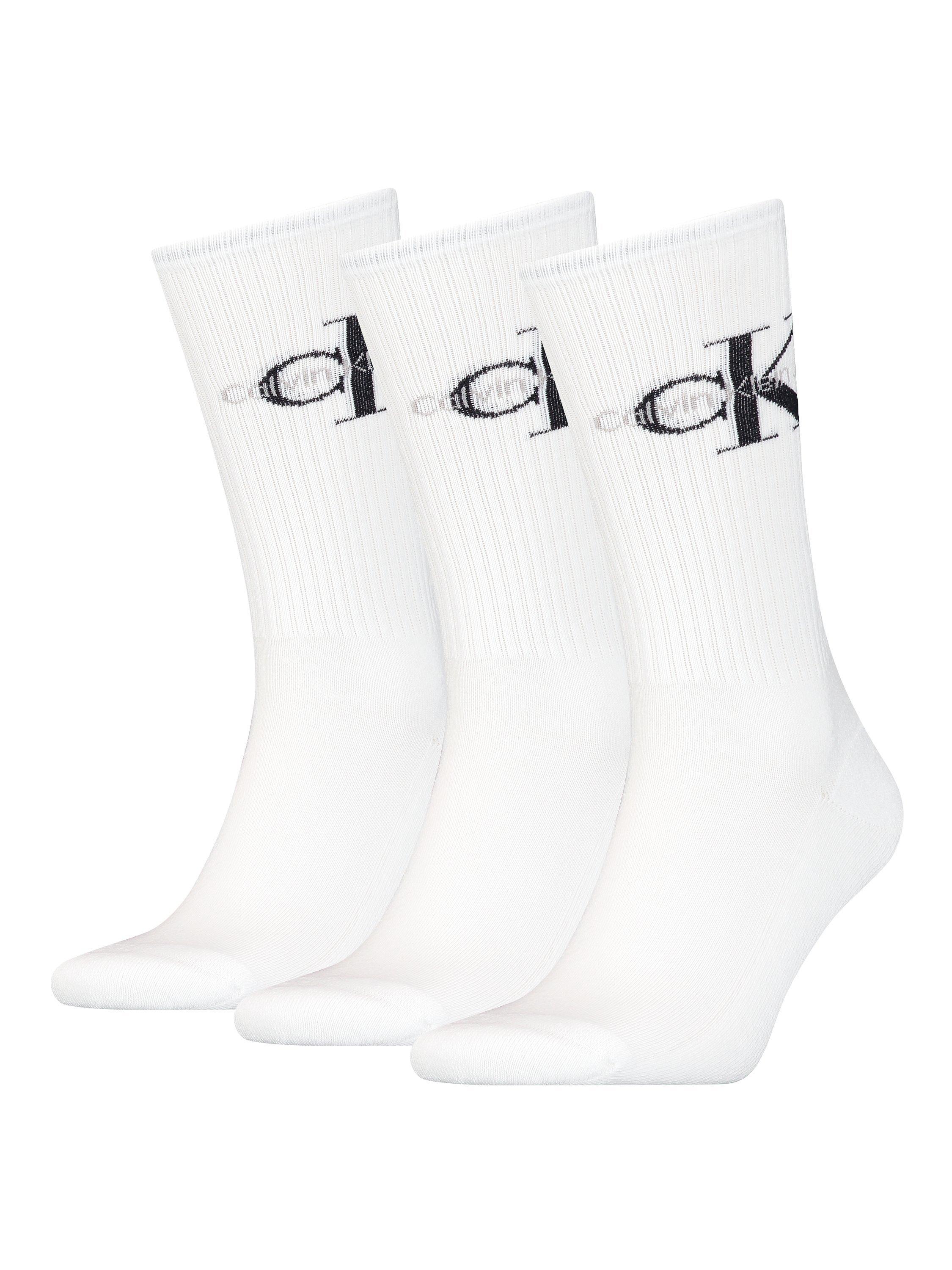 Calvin Klein Jeans Desmond Logo Socks One Size Pack of 3 001 White