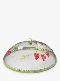 Epicurean Strawberries Outdoor Food Umbrella/Cover, 35cm, Green/Multi