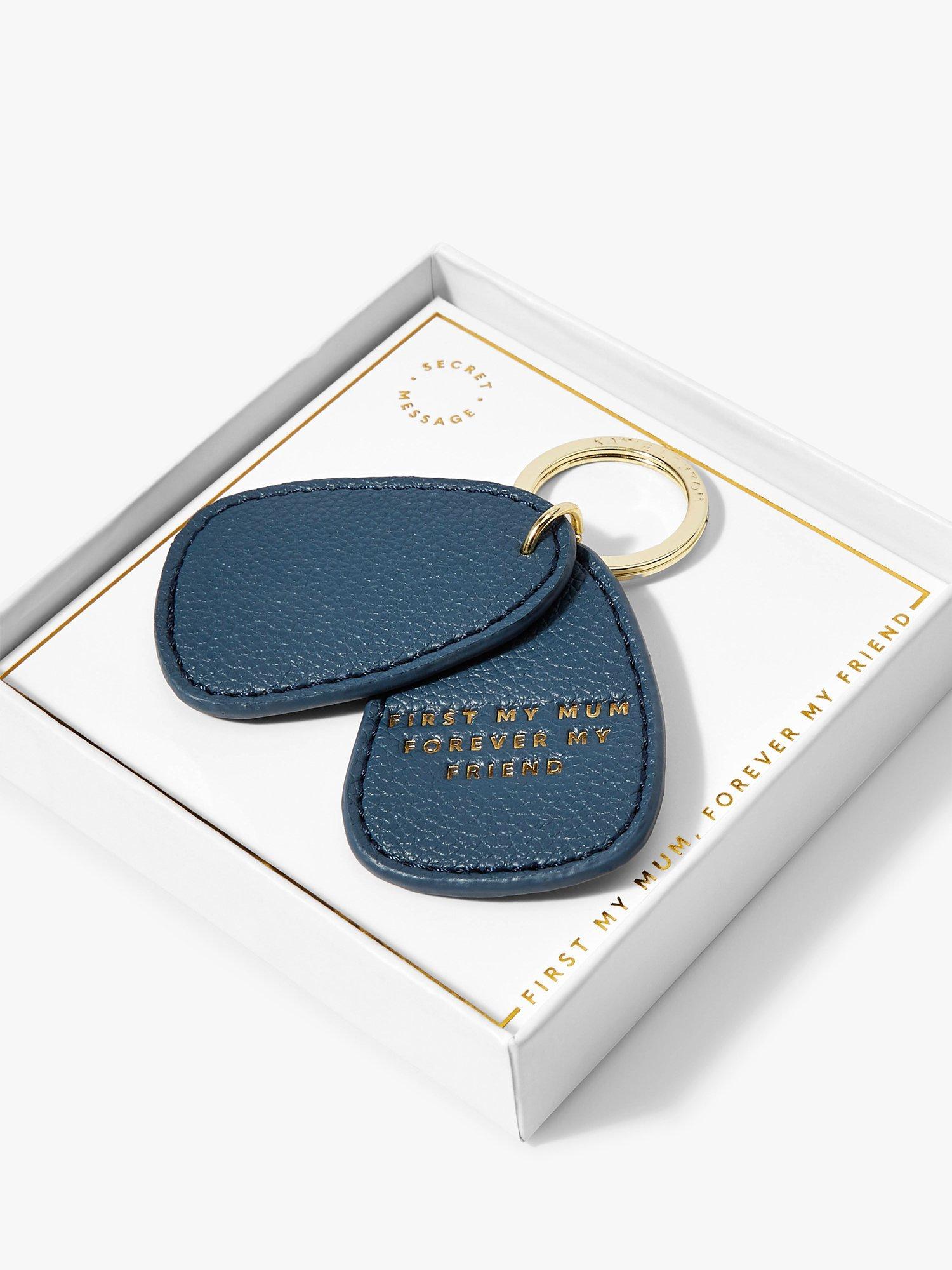 Katie Loxton Mum Pebble Keyring, Blue