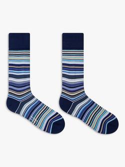 Paul Smith Signature Stripe Socks, Pack of 2, One Size, Sign Stripe - view 2, Sign Stripe