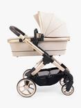 iCandy Peach 7 Pushchair & Accessories with Cybex Cloud T Baby Car Seat and Base T Bundle, Biscotti/Deep Black