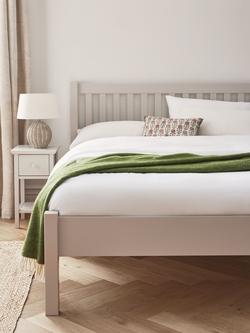 John Lewis Wilton Bed Frame, Double - view 2, Linen