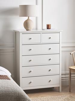 John Lewis Wilton 6 Drawer Chest - view 2, Linen