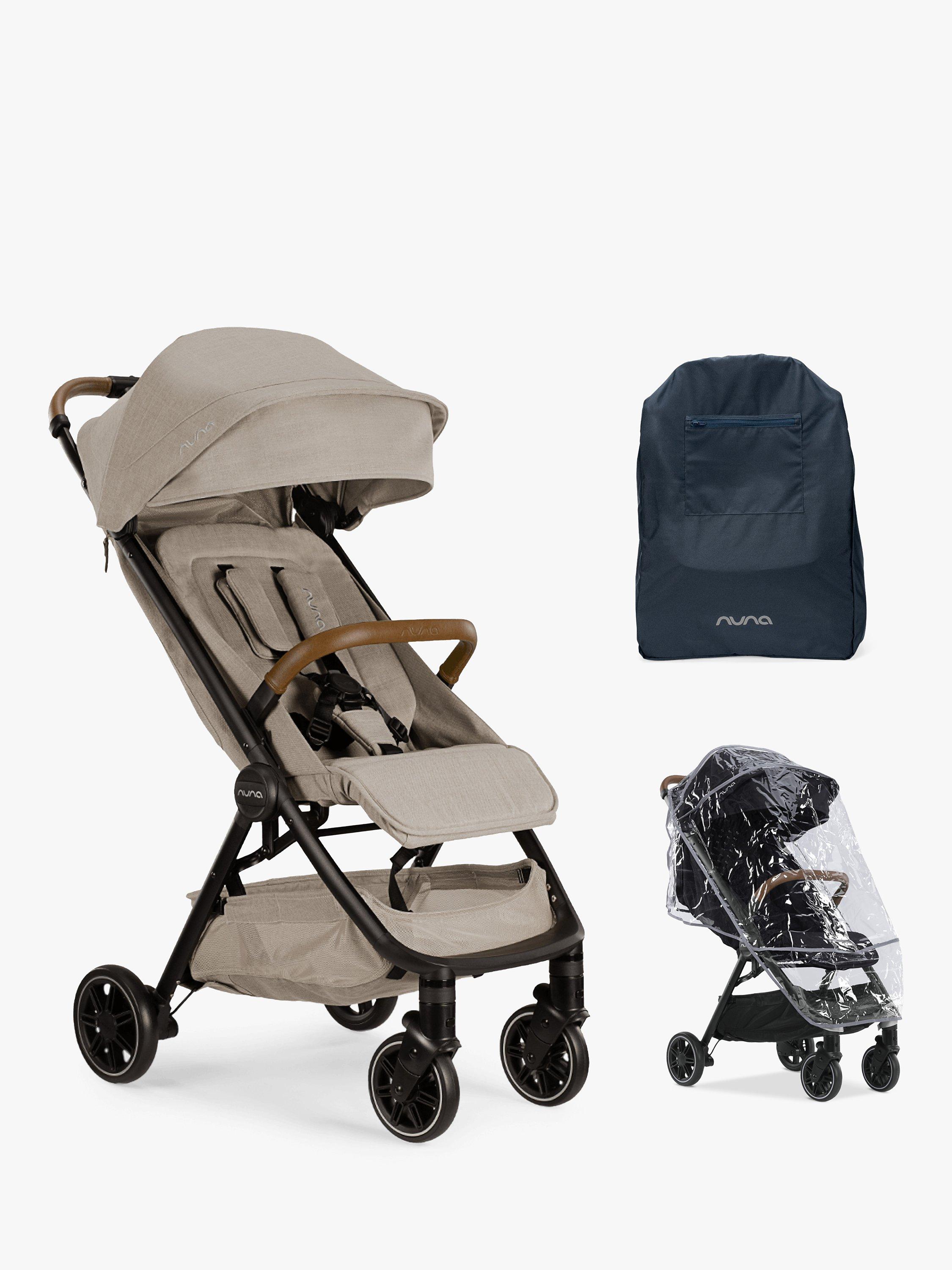Nuna TRVL Pushchair with Rain Cover & Travel Bag, Hazelwood