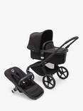 Bugaboo Fox 5 Pushchair with Maxi-Cosi Pebble 360 Baby Car Seat and Base Bundle, Midnight Black/Essential Black