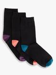 John Lewis Heel and Toe Cotton Blend Socks, Pack of 3