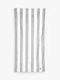 Dock & Bay Cabana Stripe Quick Dry Beach Towel, Grey